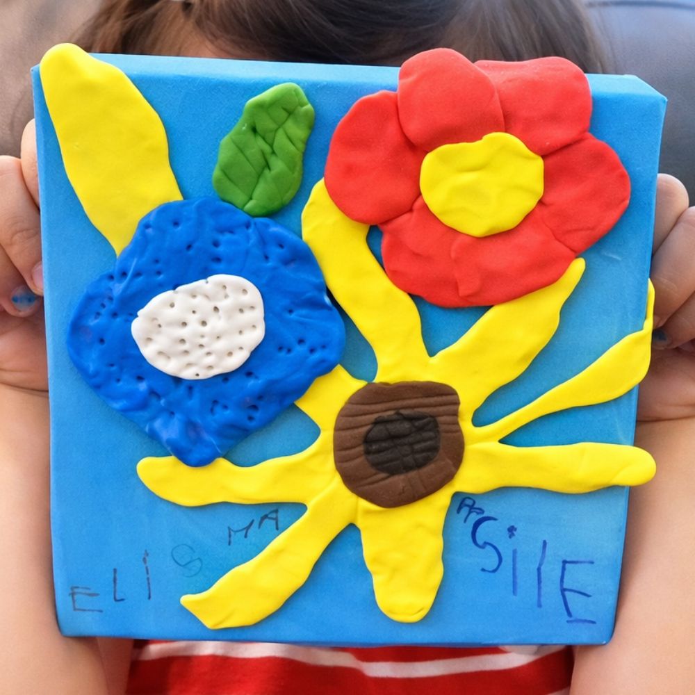 Clay Flower Frame – Age 5