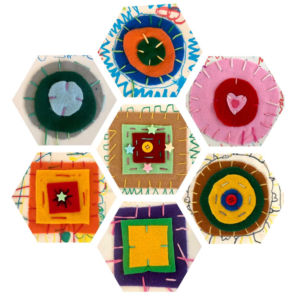 Kandinsky Circles in Felt – Age 5 to 8