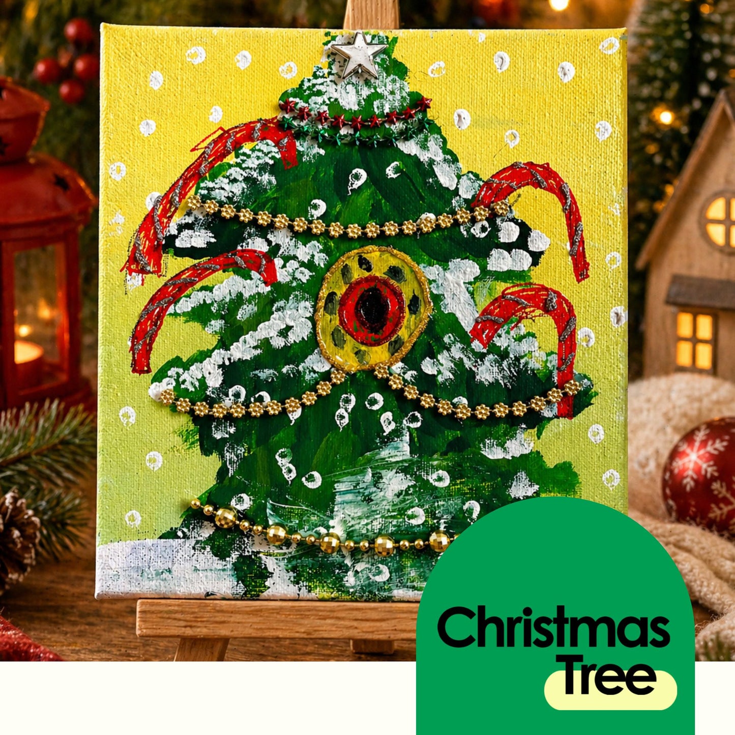 Christmas Tree :  Acrylic Painting Kit