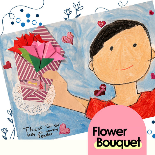 Flower Bouquet : Fold & Draw Kit